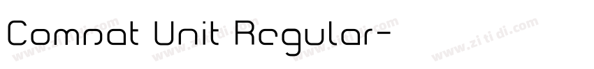 Comsat Unit Regular字体转换